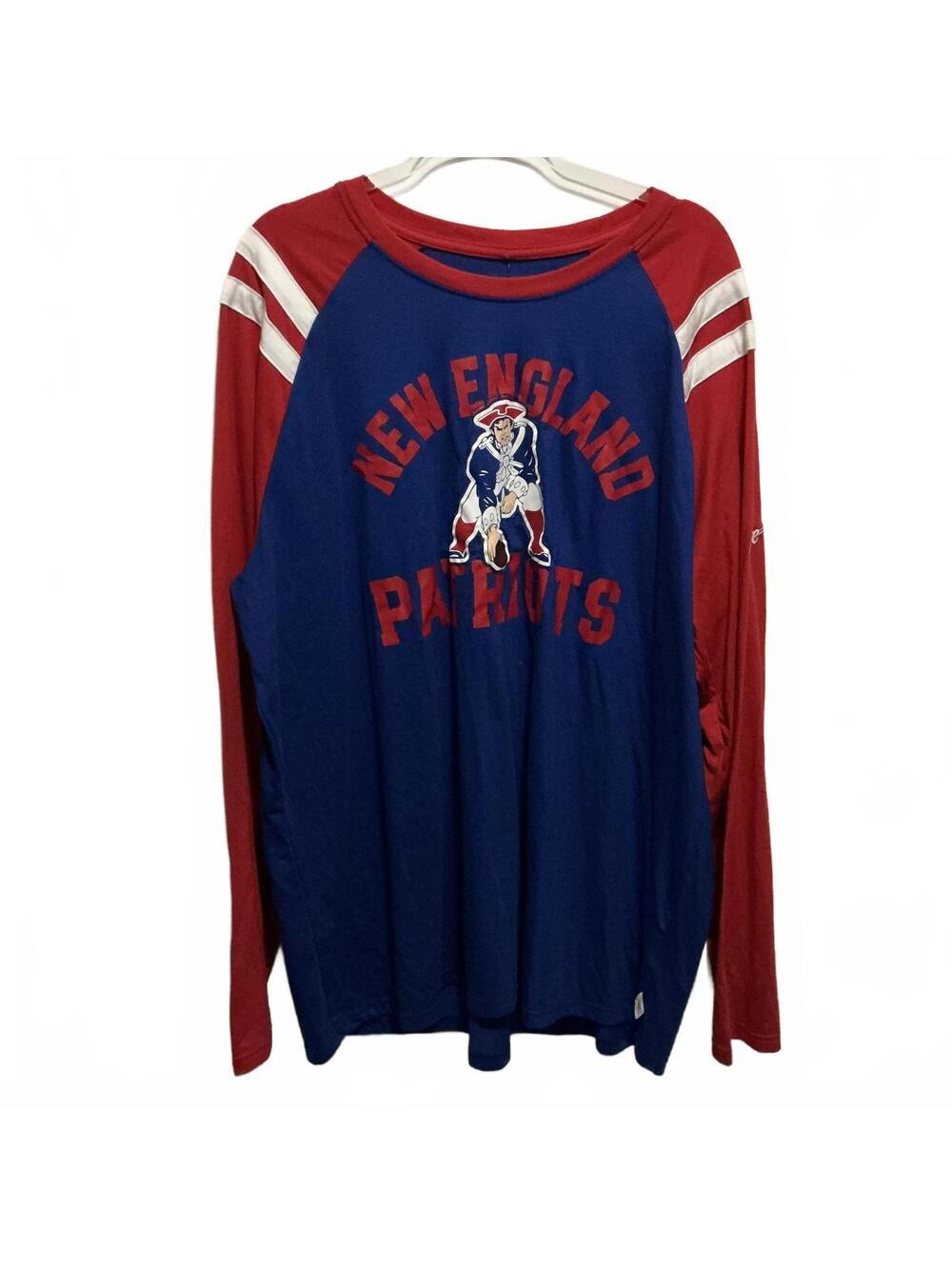 New England Patriots Long Sleeve Raglan Shirt 3XL